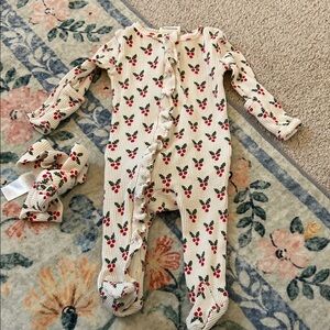 Spearmint Love Baby Holly footie 3-6mo